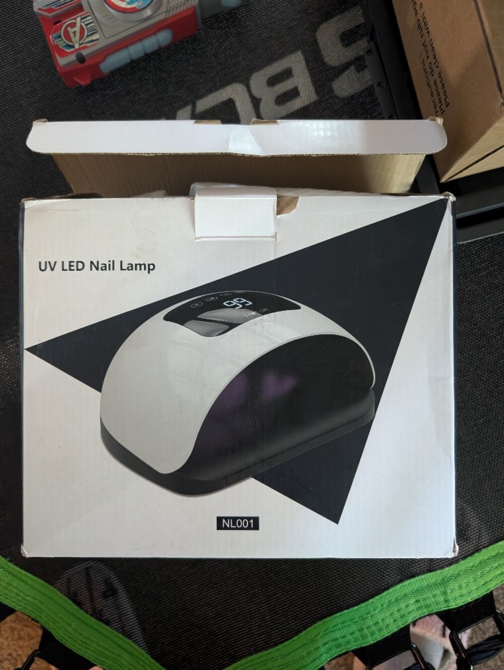 UV LED Nail Lamp - White and Black